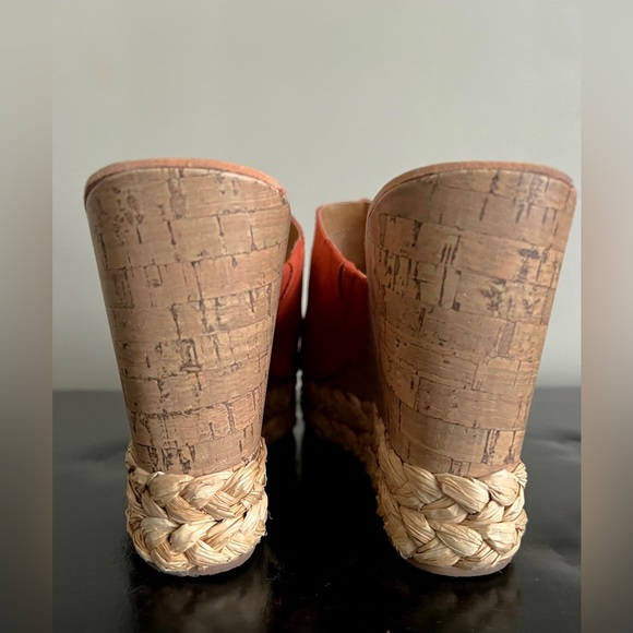 DOLCE VITA “LOVA” ORANGE SUEDE SLIDES SIZE 10 - Picture 10 of 13